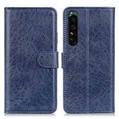 Coque Portefeuille Livre Cuir Etui Clapet A04D pour Sony Xperia 1 IV Bleu