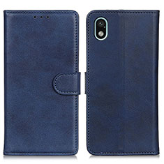 Coque Portefeuille Livre Cuir Etui Clapet A04D pour Sony Xperia Ace III SO-53C Bleu