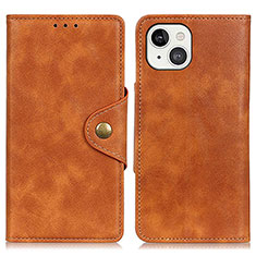 Coque Portefeuille Livre Cuir Etui Clapet A05 pour Apple iPhone 13 Marron