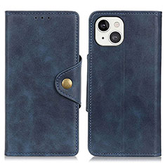 Coque Portefeuille Livre Cuir Etui Clapet A05 pour Apple iPhone 13 Mini Bleu