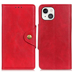 Coque Portefeuille Livre Cuir Etui Clapet A05 pour Apple iPhone 13 Mini Rouge