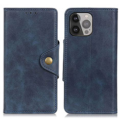 Coque Portefeuille Livre Cuir Etui Clapet A05 pour Apple iPhone 14 Pro Bleu