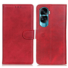 Coque Portefeuille Livre Cuir Etui Clapet A05D pour Huawei Honor 90 Lite 5G Rouge