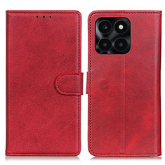 Coque Portefeuille Livre Cuir Etui Clapet A05D pour Huawei Honor X6a Rouge