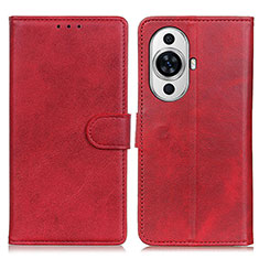 Coque Portefeuille Livre Cuir Etui Clapet A05D pour Huawei Nova 11 Ultra Rouge