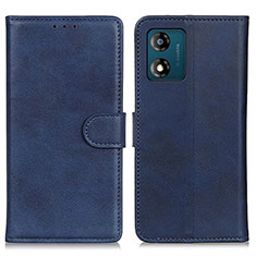 Coque Portefeuille Livre Cuir Etui Clapet A05D pour Motorola Moto E13 Bleu