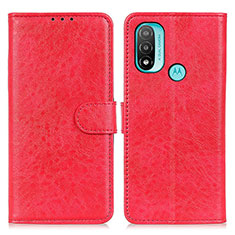 Coque Portefeuille Livre Cuir Etui Clapet A05D pour Motorola Moto E40 Rouge