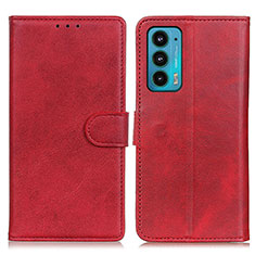 Coque Portefeuille Livre Cuir Etui Clapet A05D pour Motorola Moto Edge 20 5G Rouge