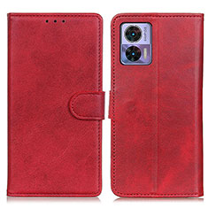 Coque Portefeuille Livre Cuir Etui Clapet A05D pour Motorola Moto Edge 30 Lite 5G Rouge