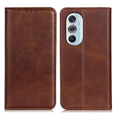 Coque Portefeuille Livre Cuir Etui Clapet A05D pour Motorola Moto Edge 30 Pro 5G Marron