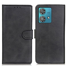 Coque Portefeuille Livre Cuir Etui Clapet A05D pour Motorola Moto Edge 40 Neo 5G Noir