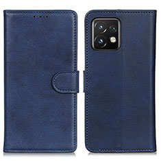 Coque Portefeuille Livre Cuir Etui Clapet A05D pour Motorola Moto Edge Plus (2023) 5G Bleu