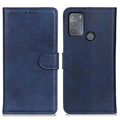 Coque Portefeuille Livre Cuir Etui Clapet A05D pour Motorola Moto G50 Bleu