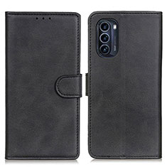 Coque Portefeuille Livre Cuir Etui Clapet A05D pour Motorola Moto G52j 5G Noir