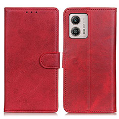 Coque Portefeuille Livre Cuir Etui Clapet A05D pour Motorola Moto G53 5G Rouge