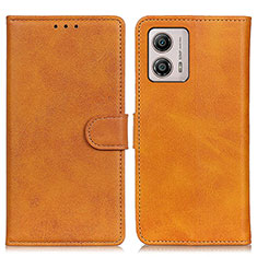 Coque Portefeuille Livre Cuir Etui Clapet A05D pour Motorola Moto G53j 5G Marron