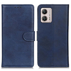 Coque Portefeuille Livre Cuir Etui Clapet A05D pour Motorola Moto G53y 5G Bleu