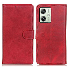 Coque Portefeuille Livre Cuir Etui Clapet A05D pour Motorola Moto G54 5G Rouge