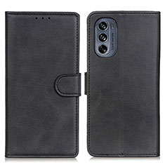 Coque Portefeuille Livre Cuir Etui Clapet A05D pour Motorola Moto G62 5G Noir