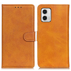 Coque Portefeuille Livre Cuir Etui Clapet A05D pour Motorola Moto G73 5G Marron