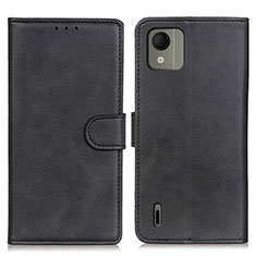 Coque Portefeuille Livre Cuir Etui Clapet A05D pour Nokia C110 Noir