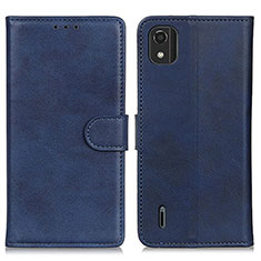 Coque Portefeuille Livre Cuir Etui Clapet A05D pour Nokia C2 2nd Edition Bleu