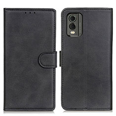 Coque Portefeuille Livre Cuir Etui Clapet A05D pour Nokia C210 Noir