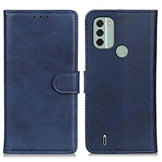 Coque Portefeuille Livre Cuir Etui Clapet A05D pour Nokia C31 Bleu