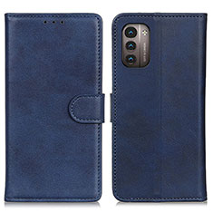 Coque Portefeuille Livre Cuir Etui Clapet A05D pour Nokia G11 Bleu