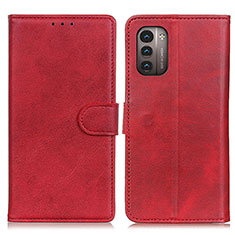 Coque Portefeuille Livre Cuir Etui Clapet A05D pour Nokia G11 Rouge