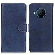 Coque Portefeuille Livre Cuir Etui Clapet A05D pour Nokia X100 5G Bleu