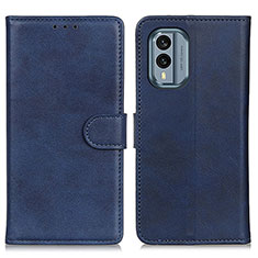 Coque Portefeuille Livre Cuir Etui Clapet A05D pour Nokia X30 5G Bleu