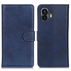 Coque Portefeuille Livre Cuir Etui Clapet A05D pour Nothing Phone 2 Bleu