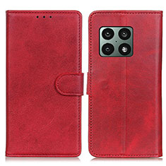 Coque Portefeuille Livre Cuir Etui Clapet A05D pour OnePlus 10 Pro 5G Rouge