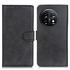 Coque Portefeuille Livre Cuir Etui Clapet A05D pour OnePlus 11 5G Noir