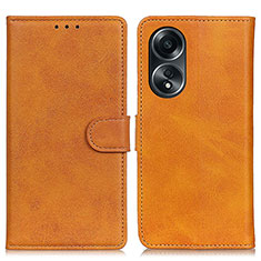 Coque Portefeuille Livre Cuir Etui Clapet A05D pour Oppo A18 Marron