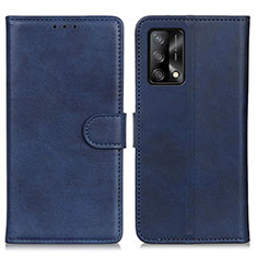 Coque Portefeuille Livre Cuir Etui Clapet A05D pour Oppo A95 4G Bleu