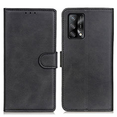 Coque Portefeuille Livre Cuir Etui Clapet A05D pour Oppo A95 4G Noir