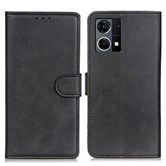 Coque Portefeuille Livre Cuir Etui Clapet A05D pour Oppo F21 Pro 4G Noir