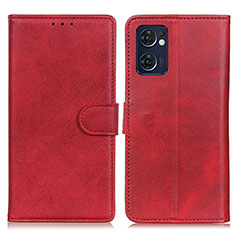 Coque Portefeuille Livre Cuir Etui Clapet A05D pour Oppo Find X5 Lite 5G Rouge