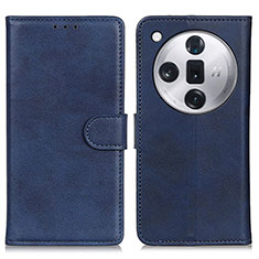 Coque Portefeuille Livre Cuir Etui Clapet A05D pour Oppo Find X7 5G Bleu