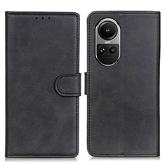 Coque Portefeuille Livre Cuir Etui Clapet A05D pour Oppo Reno10 5G Noir