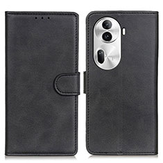 Coque Portefeuille Livre Cuir Etui Clapet A05D pour Oppo Reno11 Pro 5G Noir