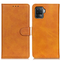 Coque Portefeuille Livre Cuir Etui Clapet A05D pour Oppo Reno5 F Bleu