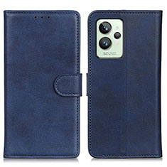 Coque Portefeuille Livre Cuir Etui Clapet A05D pour Realme GT2 Pro 5G Bleu