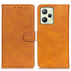 Coque Portefeuille Livre Cuir Etui Clapet A05D pour Realme Narzo 50A Prime Marron