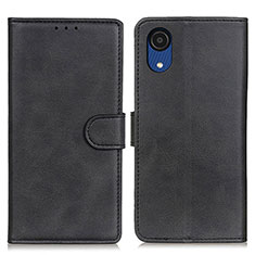 Coque Portefeuille Livre Cuir Etui Clapet A05D pour Samsung Galaxy A03 Core Noir