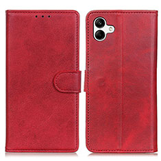 Coque Portefeuille Livre Cuir Etui Clapet A05D pour Samsung Galaxy A05 Rouge