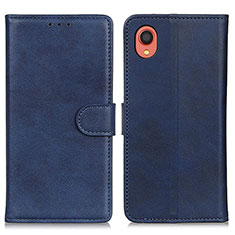 Coque Portefeuille Livre Cuir Etui Clapet A05D pour Samsung Galaxy A22 5G SC-56B Bleu