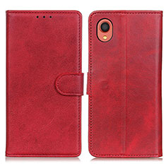 Coque Portefeuille Livre Cuir Etui Clapet A05D pour Samsung Galaxy A22 5G SC-56B Rouge